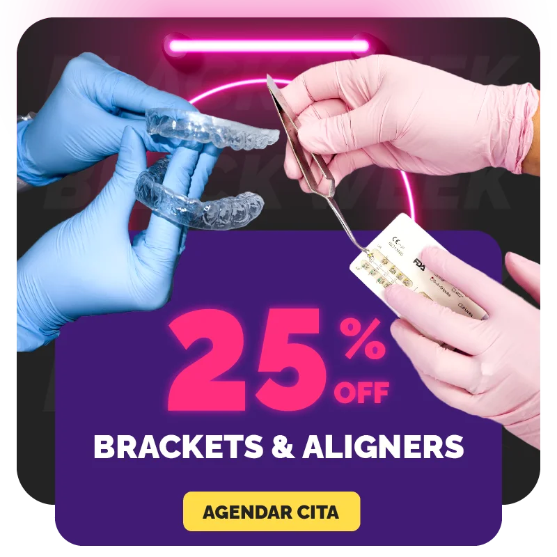 Descuento del 25% en ortodoncia: Brackets metálicos y alineadores para una sonrisa perfecta.